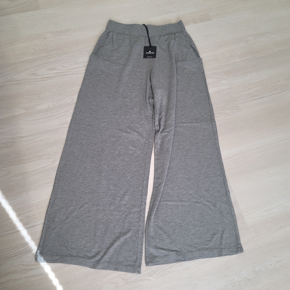 NEW THE NORMAL BRAND Malakos Wide Leg Lounge Cozy Soft Knit Pant Small - Picture 2 of 16